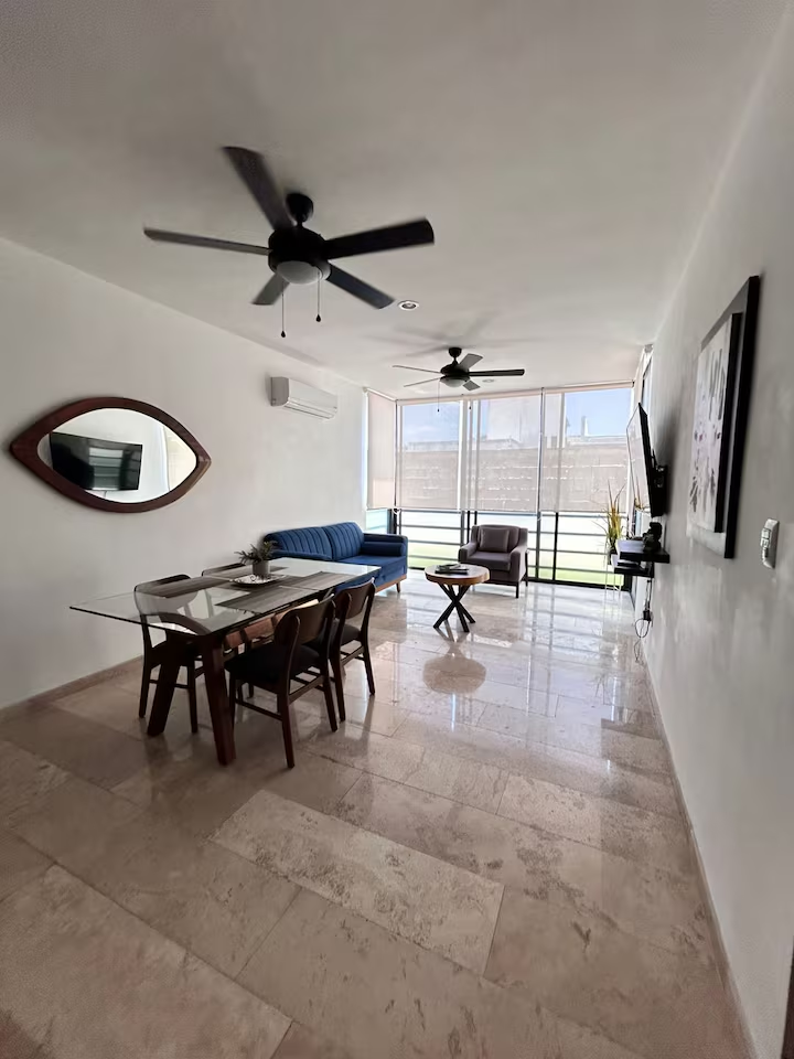 Departamento moderno de 2 recámaras cerca de Paseo Montejo